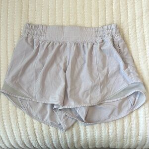 Light Purple Lululemon Hotty Hot Shorts